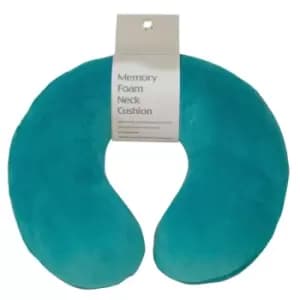 Aidapt Memory Foam Neck Cushion Teal Green