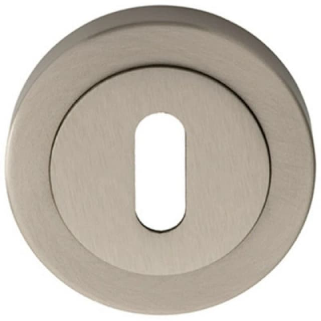 Loops 50mm Lock Profile Escutcheon Concealed Fix Satin Nickel Keyhole Cover Metallics unisex