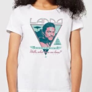 Star Wars Lando Rock Poster Womens T-Shirt - White - 3XL