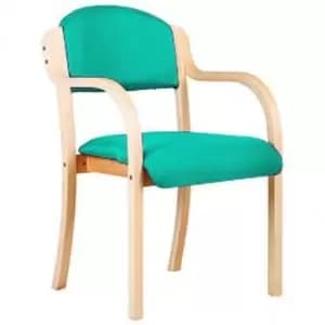 Tahara Wooden Framed Stackable Side Armchair Aqua 50597ET