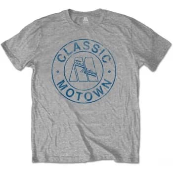 Motown Records - Classic Circle Unisex Large T-Shirt - Grey