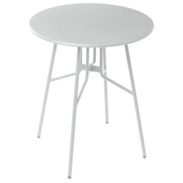 Beliani Bistro Table Taltal 64cm 64cm Metal Grey