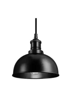 Brooklyn Dome Pendant, 8 Inch, Black Holder