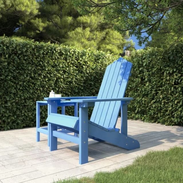 VIDAXL Garden Adirondack Chair hdpe Aqua Blue Vidaxl 8720286816608