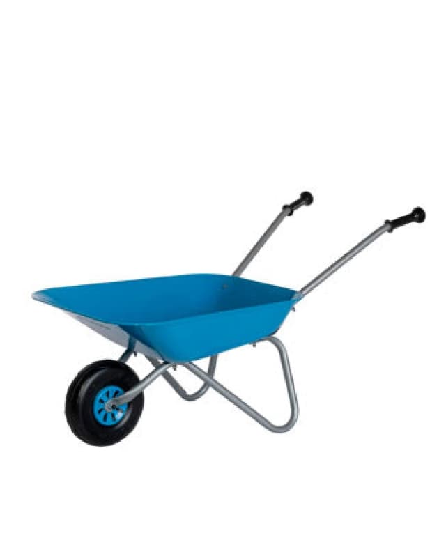 Rolly Toys Rolly Childrens Blue Metal Wheelbarrow Outdoor Garden Toy - Age 2+