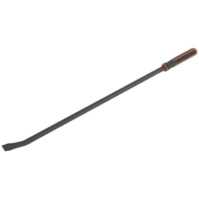 Loops 1220mm Heavy Duty 45° Pry Bar with Hammer Cap - Chromoly Steel Shaft - Soft Grip Metallics