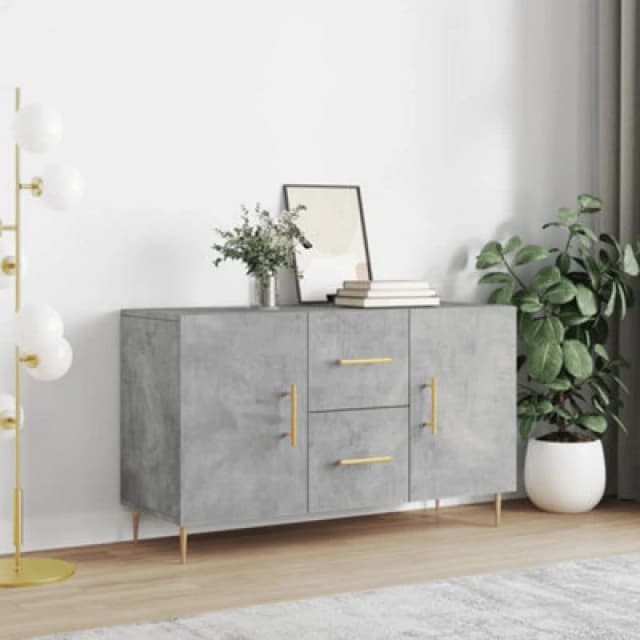 Vidaxl Sideboard Concrete Grey 100X36X60 Cm Engineered Wood