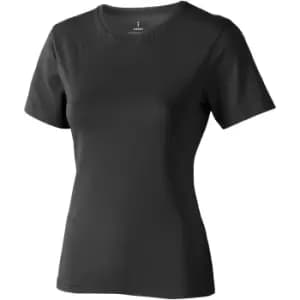 Elevate Womens/Ladies Nanaimo Short Sleeve T-Shirt (S) (Anthracite)