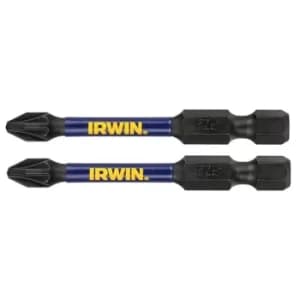 IRWIN Impact Pro Performance Screwdriver Bits PZ2 57mm (Pack 2)