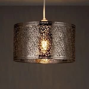 Colours Kinsei Bronze Bronze Effect Cutout Foliage Light Shade D280mm