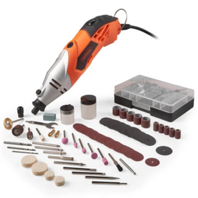 Vonhaus Rotary Tool, Multi Tool Power Tool Kit Set, Combi Tool, 120Pc Accessory Dremel Compatible Bit Set & Storage Case