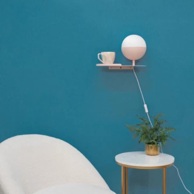 ValueLights Marlow Blush Pink Wall Shelf Lamp Pink