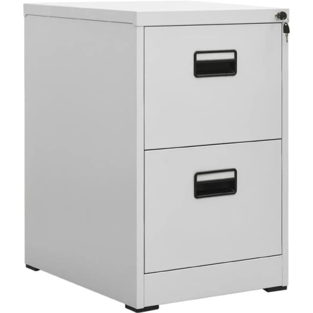 VIDAXL Filing Cabinet Light Grey 46x62x72.5cm Steel Vidaxl 8720286565834
