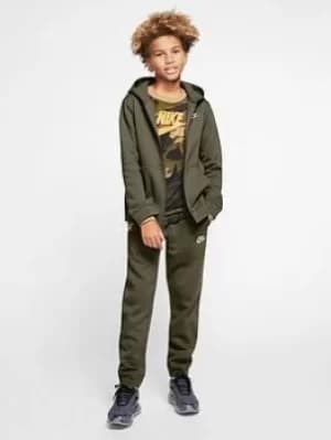 Nike Boys Nsw Core Boyfriend Tracksuit Set, Green/White, Size L