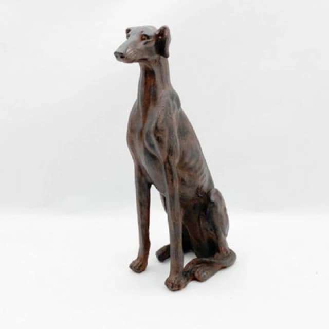 77Cm Sitting Dog Staute Ornament