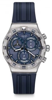 Swatch Chrono Irony TECKNO Blue Blue Rubber Strap Blue Watch