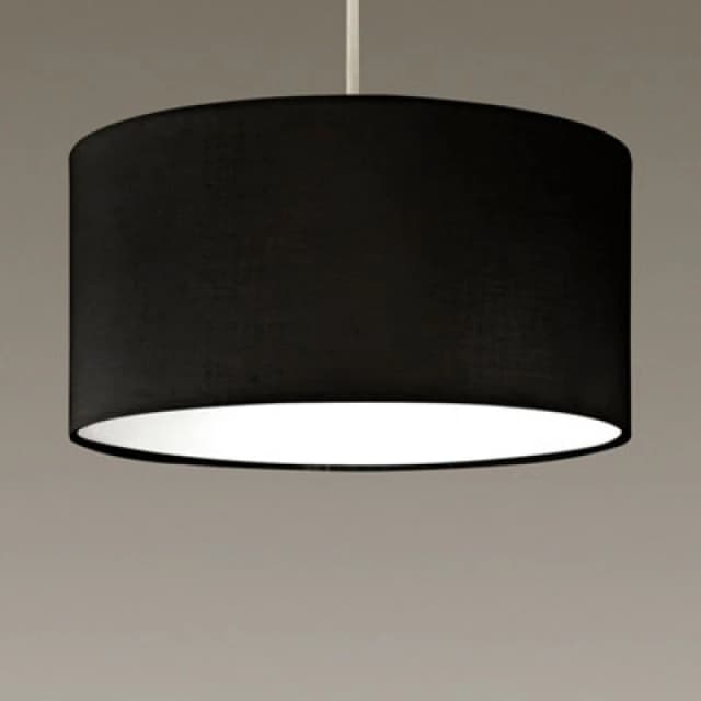 K Living Modern Drum Black Pendant Ceiling Light Shades With Diffuser