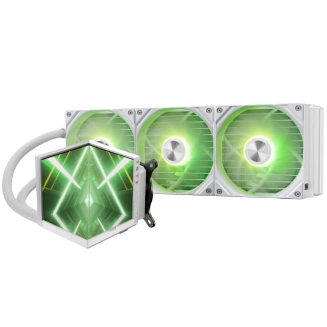 TRYX STAGE 360 ARGB 360mm All-in-One Liquid CPU Cooler, PWM Fans - White - L-S360A-DM3M-G0W