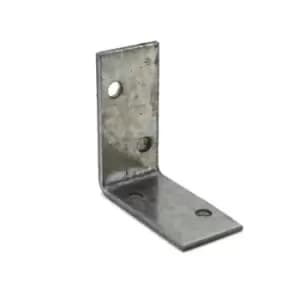 Moderix Heavy Duty Zinc Plated Reinforced Corner Angle Bracket - Size 40 x 40 x