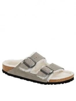 Birkenstock Arizona Shearling Slipper - Stone