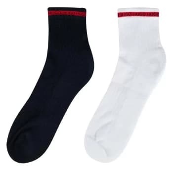 Hugo Boss 2 Pack Tape Ankle Socks Mens - Blue