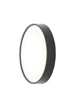 Forum Lighting 15W Coast Ripon LED 270mm Round Flush Light Black 4000K - CZ-31745-BLK