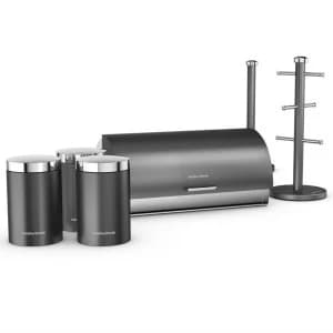 Morphy Richards Accents 6 Piece Kitchen Storage Set - Titanium