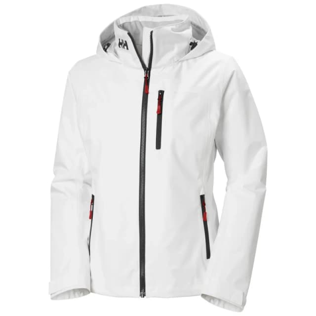 Helly Hansen Womens hooded waterproof jacket Helly Hansen Crew 2.0 Blanc Female 2XL