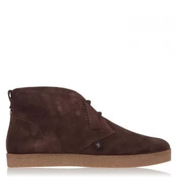 Farah Vintage Jonah Chukka Boots - Brown Suede