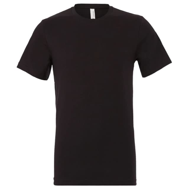 Bella + Canvas Mens Jersey Crew Neck T-Shirt in Black Size: XS Black Male XS