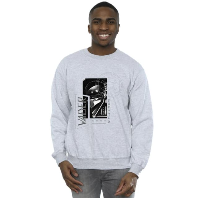 Star Wars Star Wars Men Obi-Wan Kenobi Sith SciFi Collage Sweatshirt in Grey Size: Small Grey S Male 5059934444850