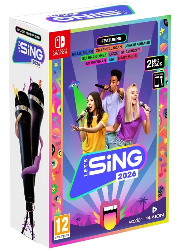 GameRaid Lets Sing 2026 - 2-Mic Edition (Nintendo Switch) BOX DAMAGED