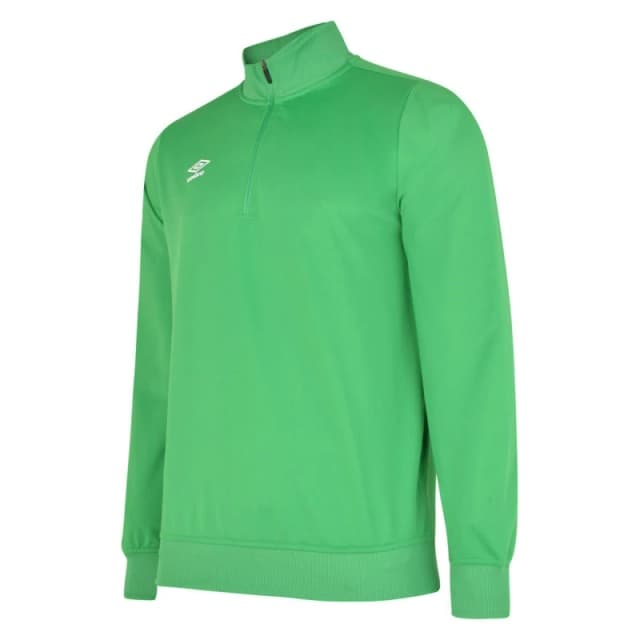 Umbro Umbro Men Club Essential Half Zip Sweatshirt in Emerald Size: Small Emerald S Male 5063107674838