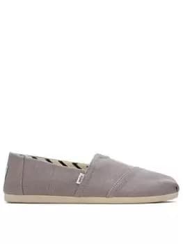 TOMS Toms Alpargata Cotton Canvas Espadrille - Morning Dove, Grey, Size 7, Women