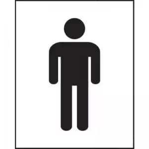 Male Symbol’ Sign; Self-Adhesive Vinyl; 125mm x 200mm