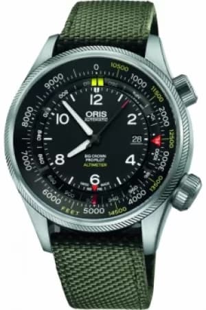 Mens Oris Big Crown ProPilot Altimeter Automatic Watch 0173377054134-SET52314FC