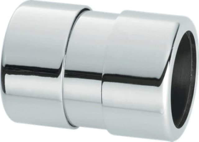 McAlpine 32G-CB Chrome Plated Brass Compression Straight Connector 32mm Silver