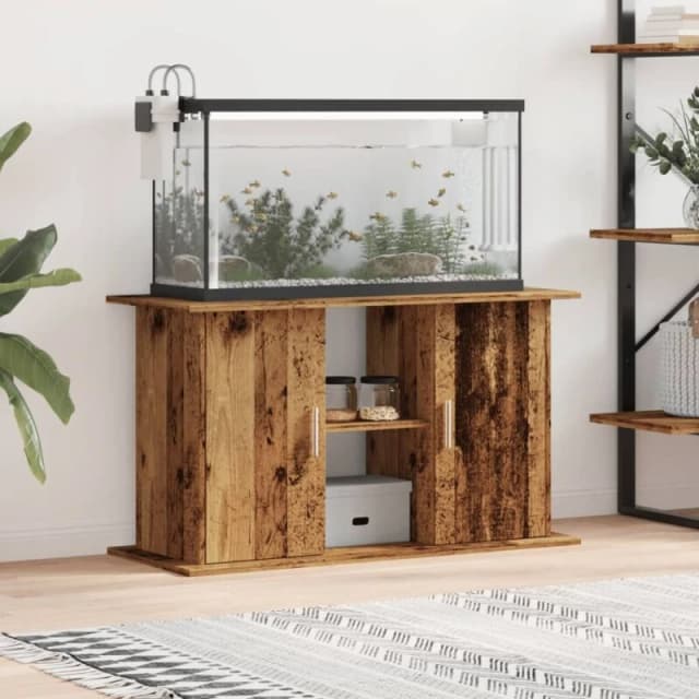 vidaXL Aquarium Stand Old Wood 101x41x58cm Engineered Wood, Brown 857280