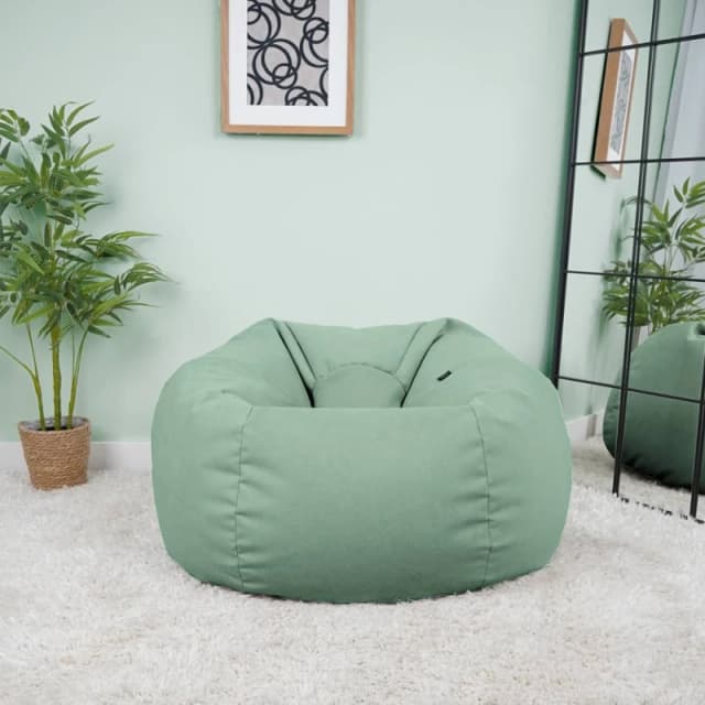 rucomfy Beanbags rucomfy Veneto Classic Bean Bag for Adults - Soft Lounge Chair in Jade Jade Unisex