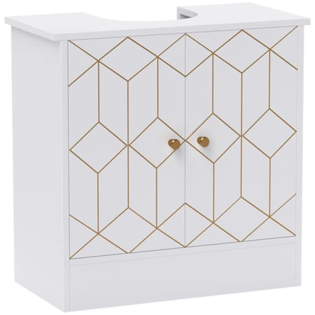 HOMCOM HOMCOM Bathroom Under Sink Cabinet for Basin with or without Pedestal White