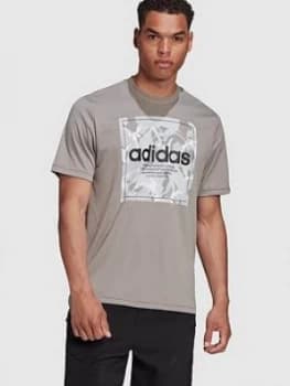 Adidas Camo Box T-Shirt - Grey