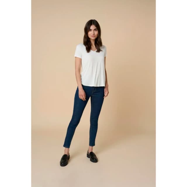 culture Womens v-neck T-Shirt CULTURE Poppy Blanc Female L