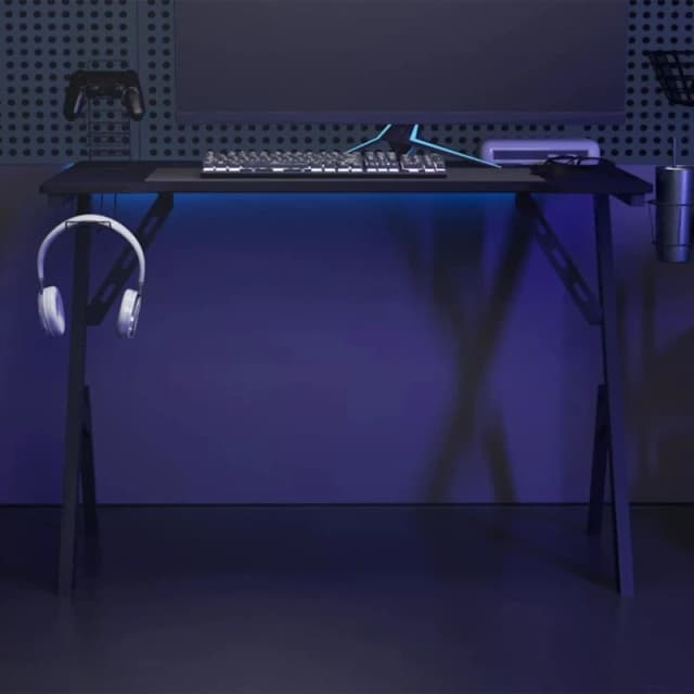 VIDAXL Gaming Desk with y Shape Legs Black 110x60x75cm Vidaxl 8720286566695