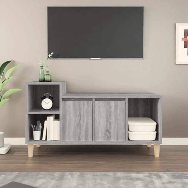 Vidaxl TV Cabinet Grey Sonoma 100X35X55cm Engineered Wood, Grey 821178