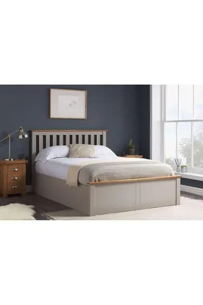 Birlea Phoenix Ottoman Bed Light Grey
