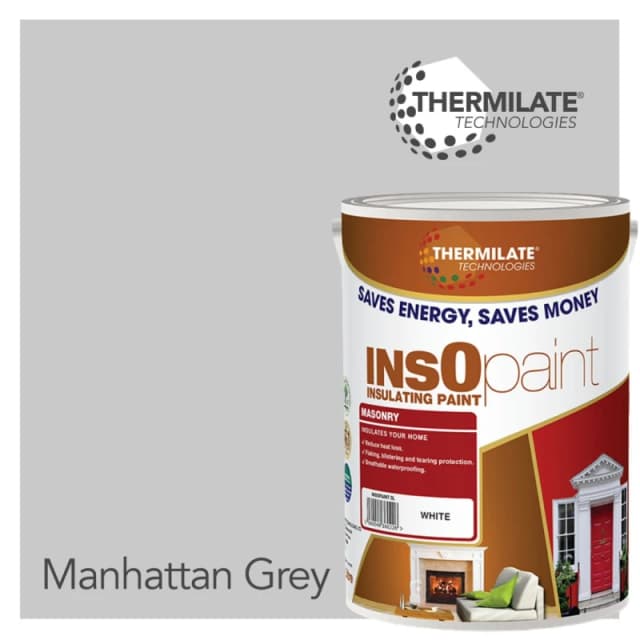 THERMILATE TECHNOLOGIES Exterior Masonry Paint - 5L in Manhattan Grey Manhattan Grey Unisex 5L