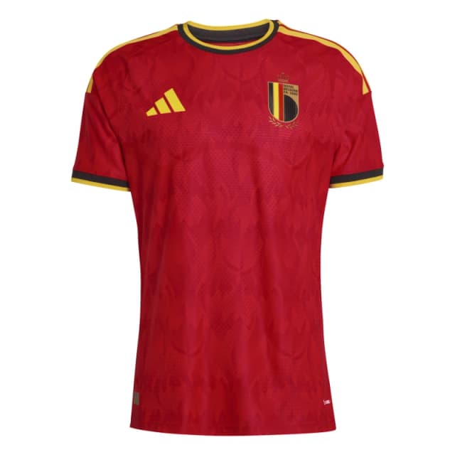 adidas Belgium Authentic Home Shirt World Cup 2026 Mens Red/Gold male M