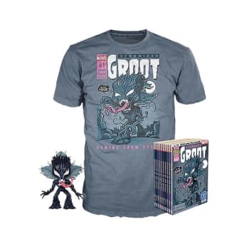 Marvel Venom Groot GITD EXC Pop and Tee Bundle - 2XL