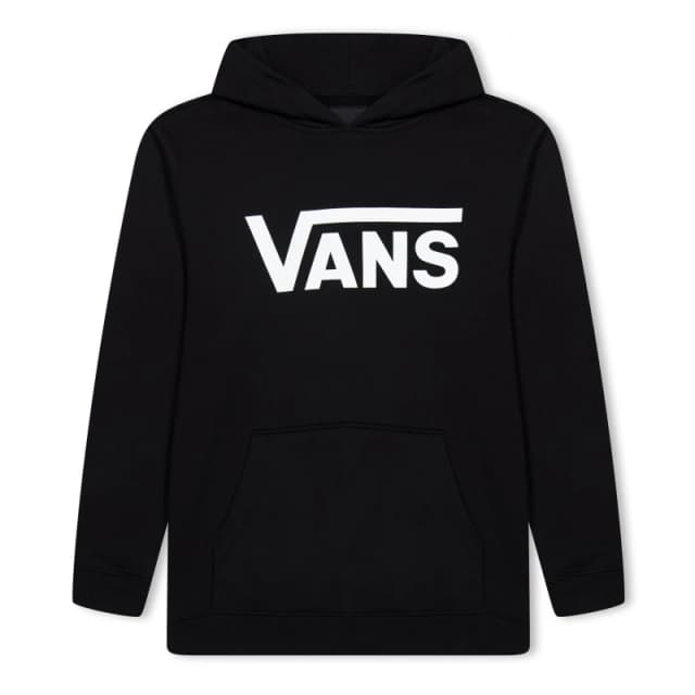Vans Logo Hoodie Juniors Black/White unisex 12Y (L)