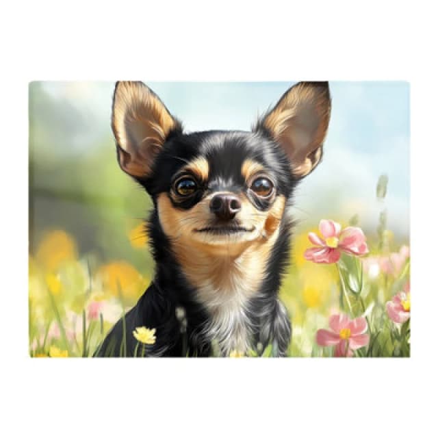 Warren Reed Designer Chihuahua Enjoying A Summer Meadow Chopping Board